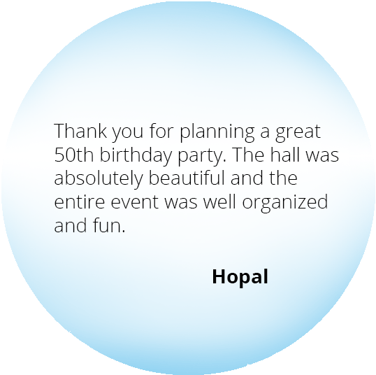 Event from the Heart - Testimonials - Hopal