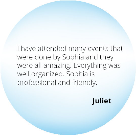 Event from the Heart - Testimonials - Juliet