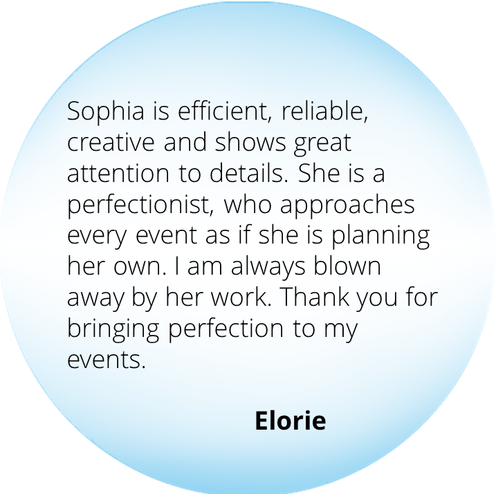 Event from the Heart - Testimonials - Elorie